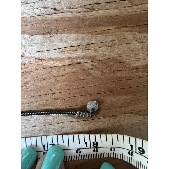 Silpada Sterling Silver Glass Pendant Necklace 18" - Picture 4 of 4